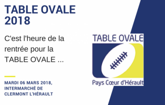 C'est l'heure de la rentrée pour la TABLE OVALE !