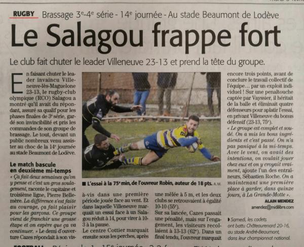 Le Salagou frappe fort !